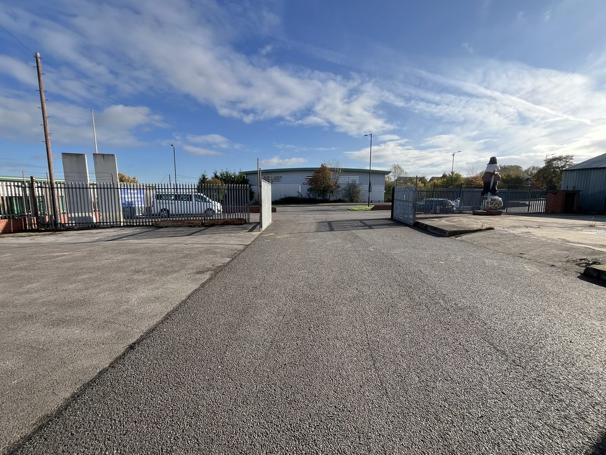 Driveway and gates